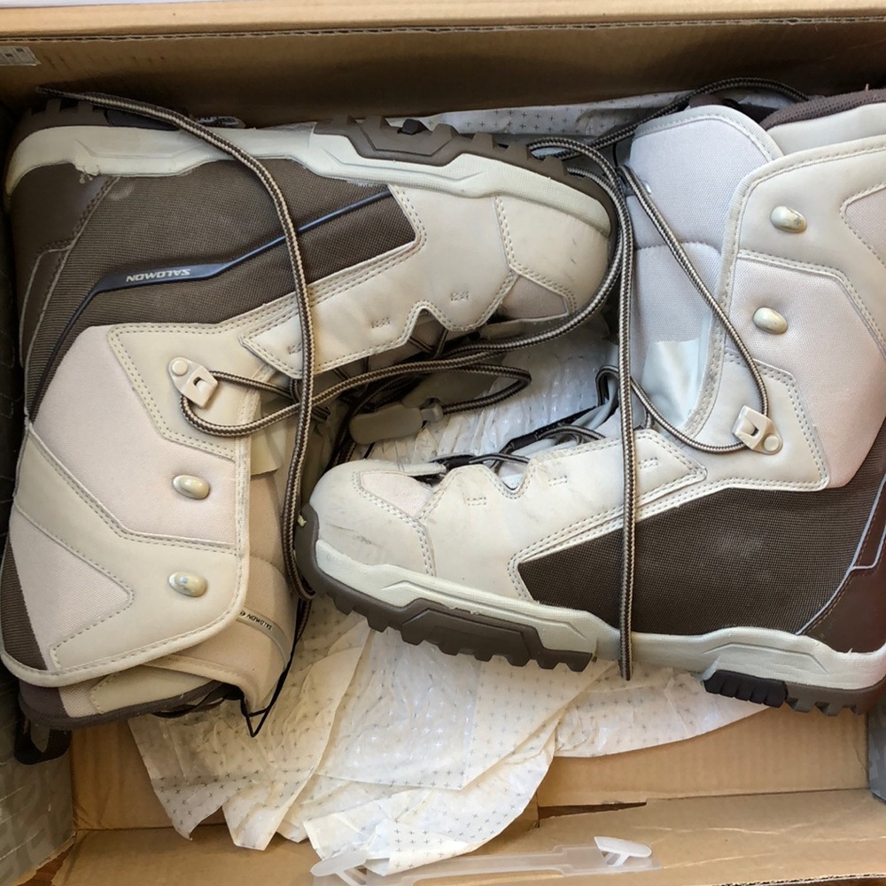 Solomon snowboarding boots.